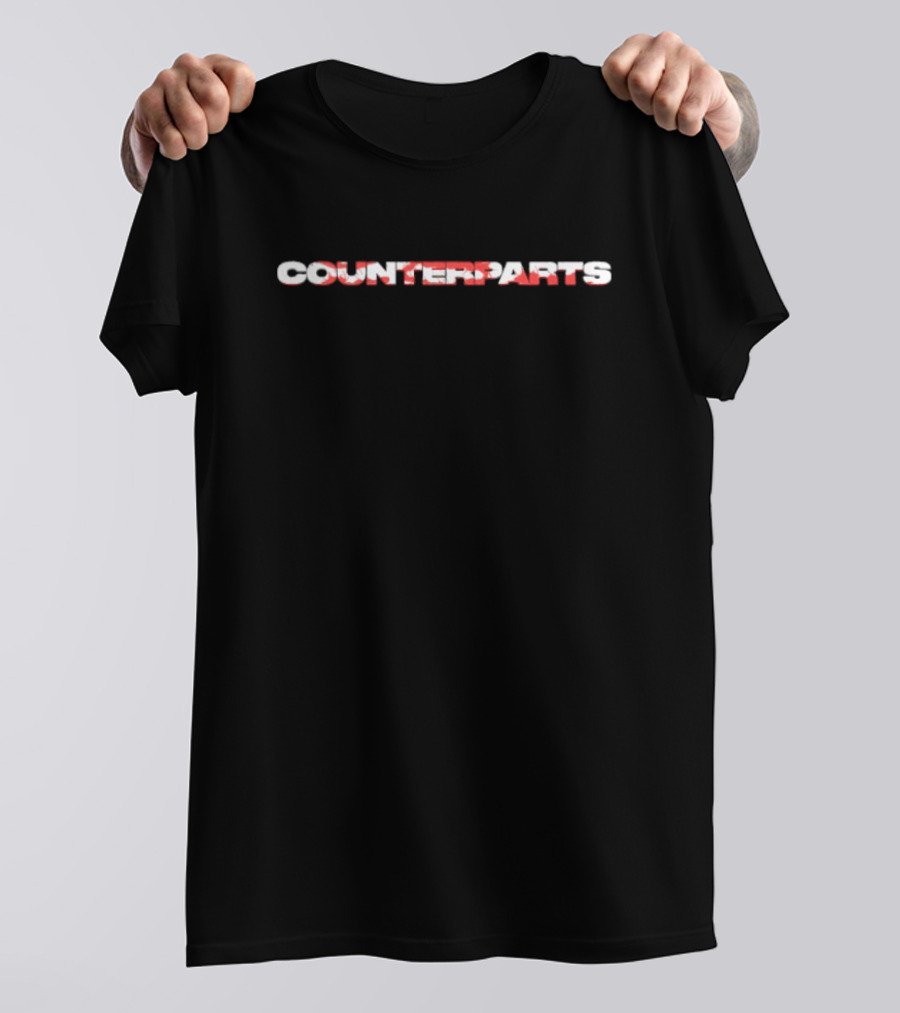 Counterparts Distorted Text Style T-Shirt