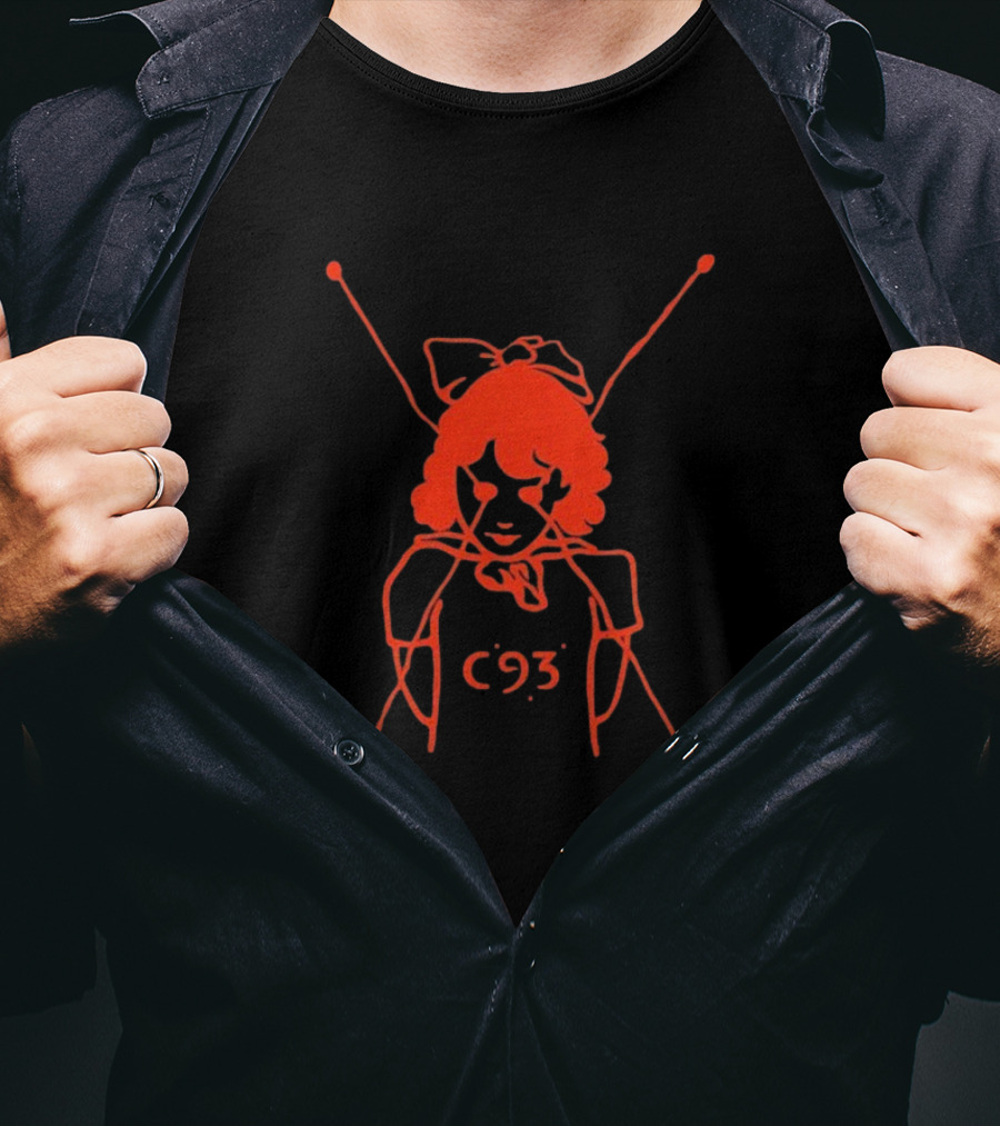 C93 Light Red Illustration T-Shirt