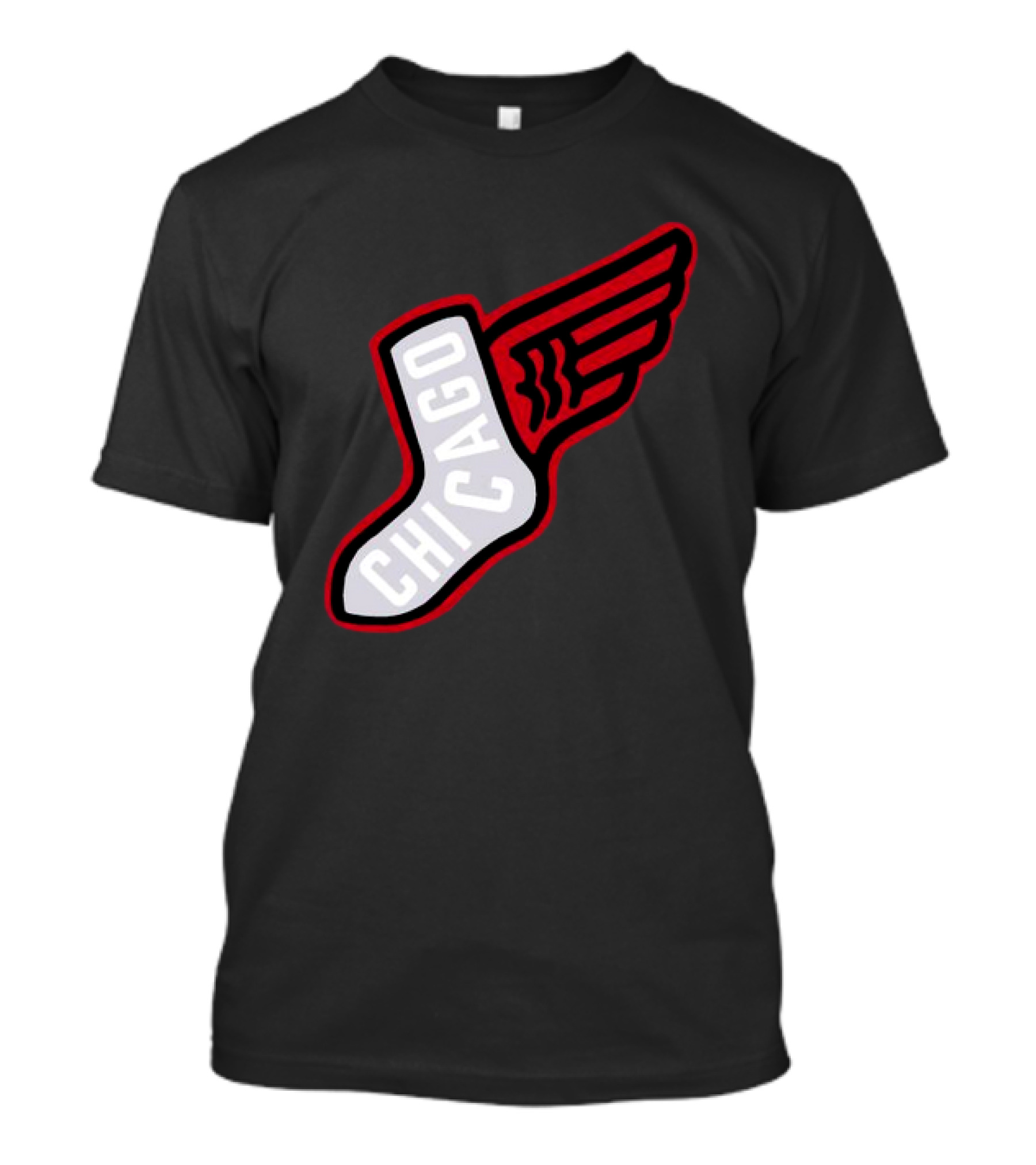 Chicago Winged Sock T-Shirt
