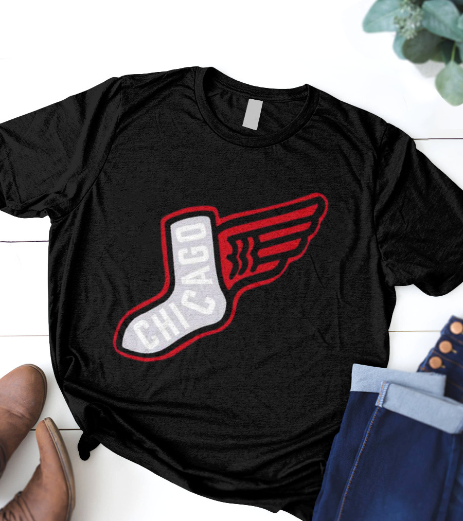 Chicago Winged Sock T-Shirt