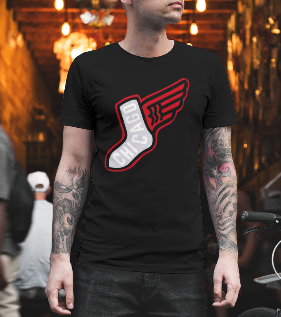 Chicago Winged Sock T-Shirt