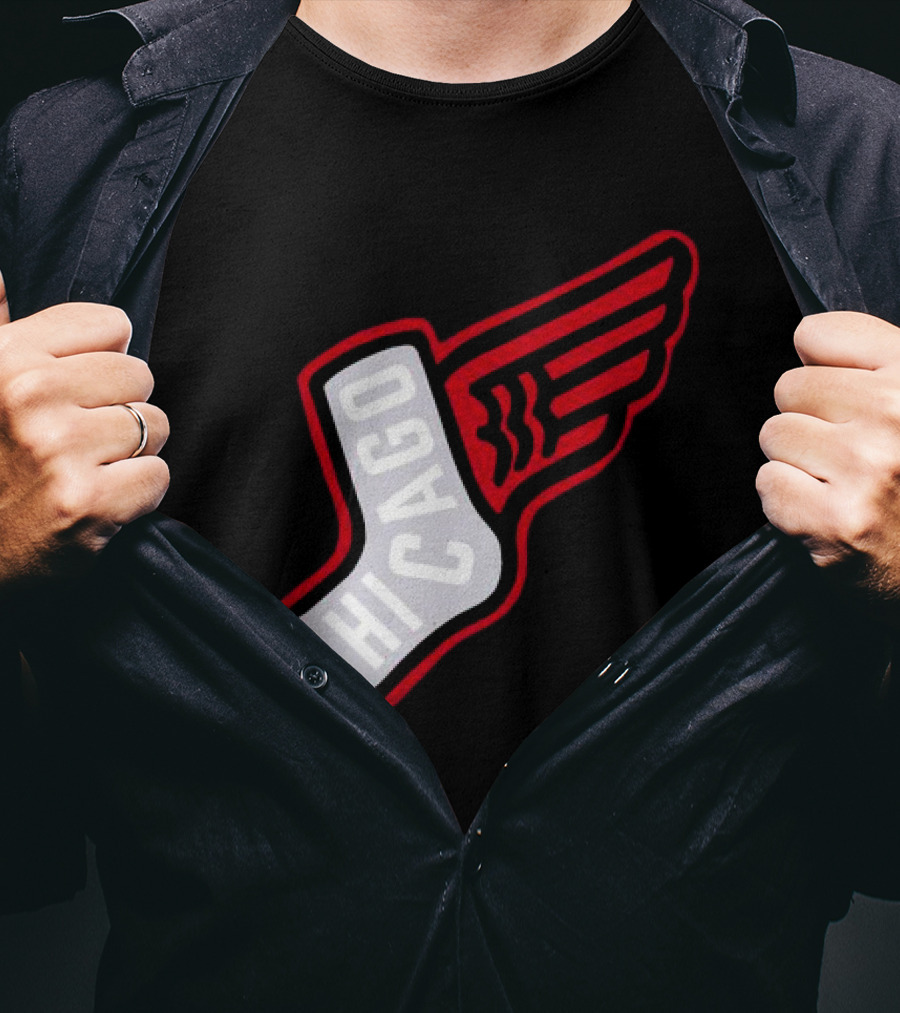 Chicago Winged Sock T-Shirt
