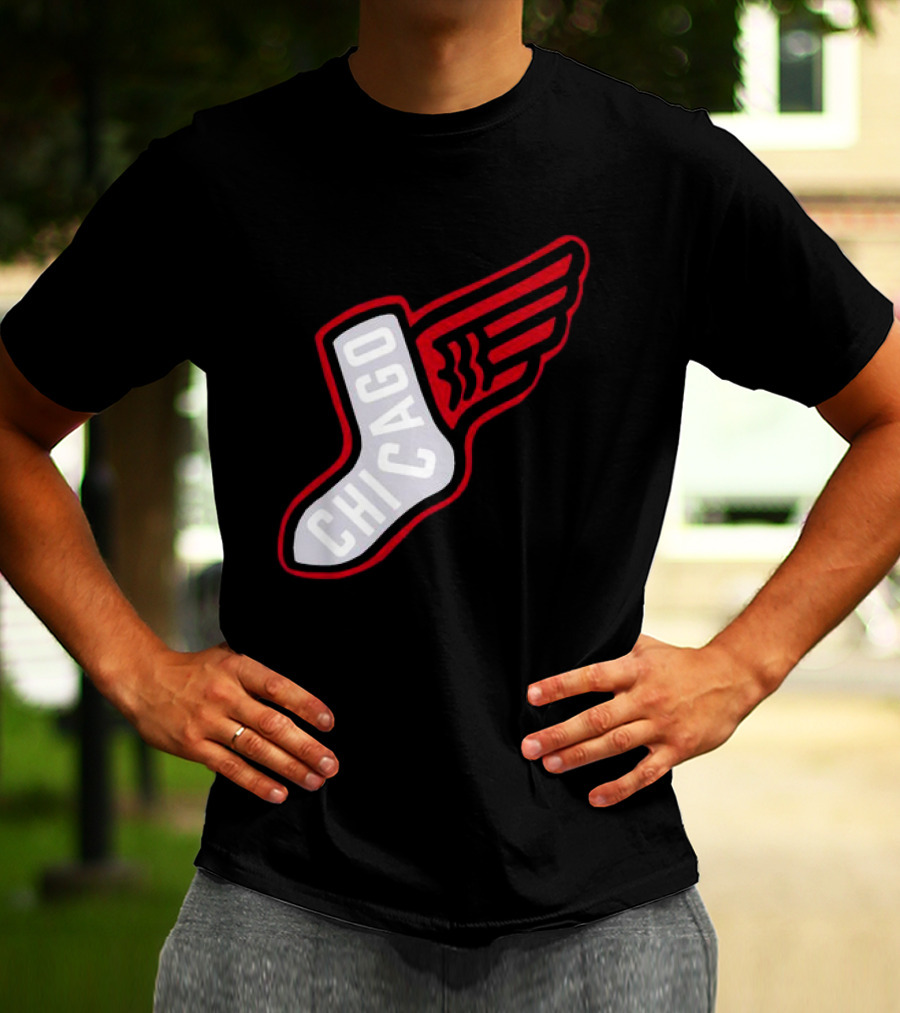 Chicago Winged Sock T-Shirt