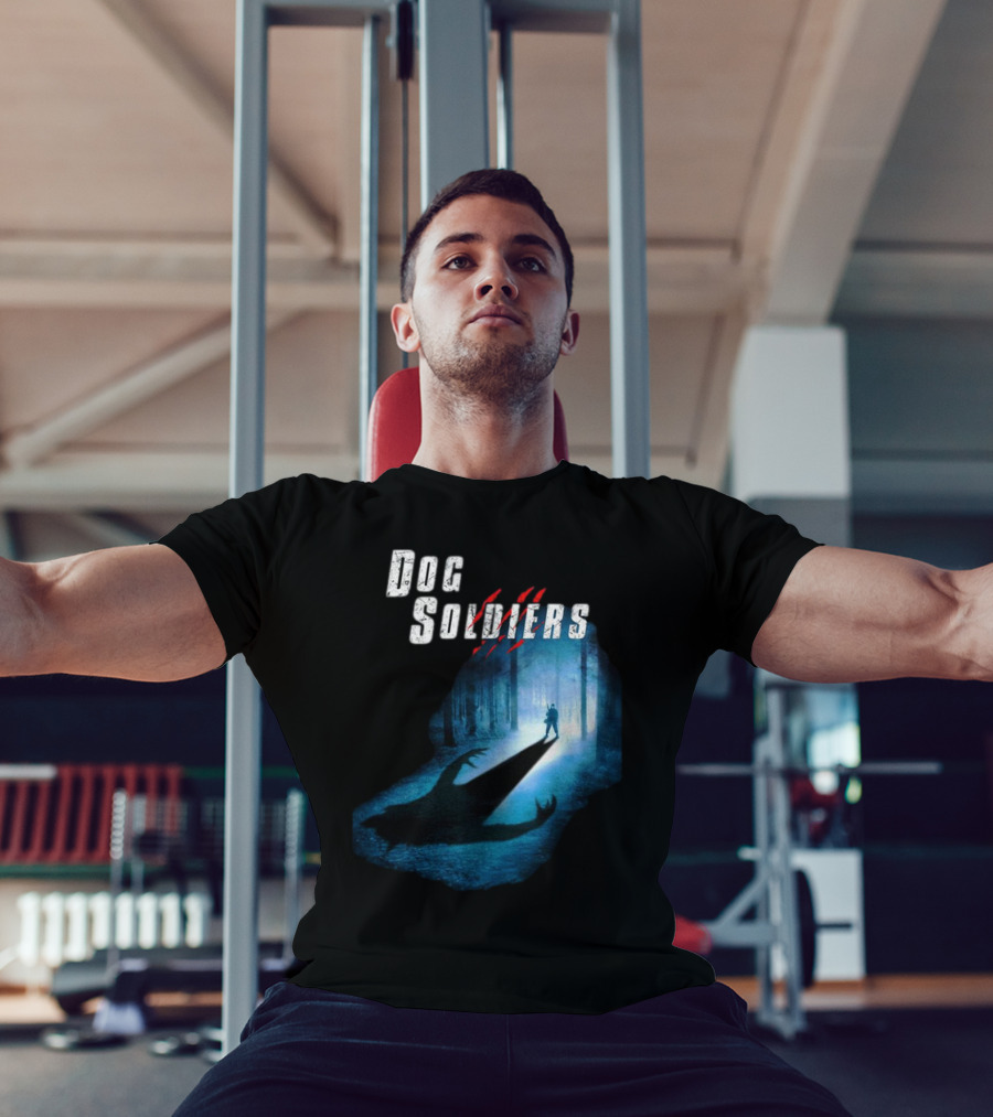 Dog Soldiers Werewolf Shadow In Forest Scene T-Shirt