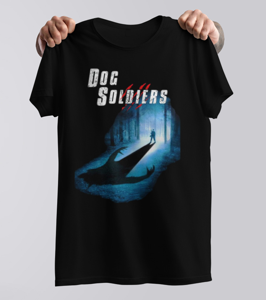 Dog Soldiers Werewolf Shadow In Forest Scene T-Shirt
