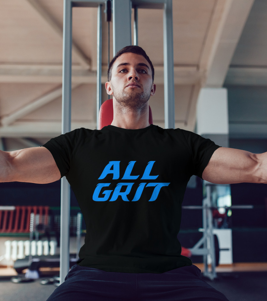 Detroit All Grit Football Motivation T-Shirt