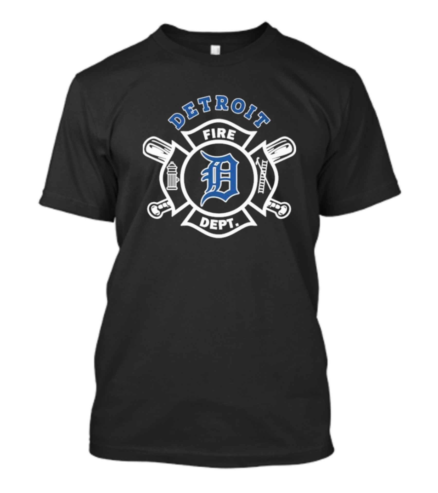 Detroit Fire Dept Firefighters Classic D Emblem T-Shirt