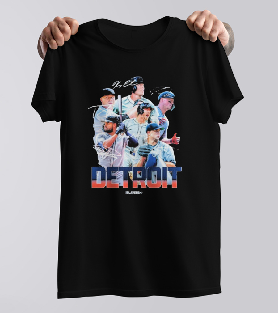 Detroit Tigers MLB Players Series Signatures 2025 Highlights T-Shirt