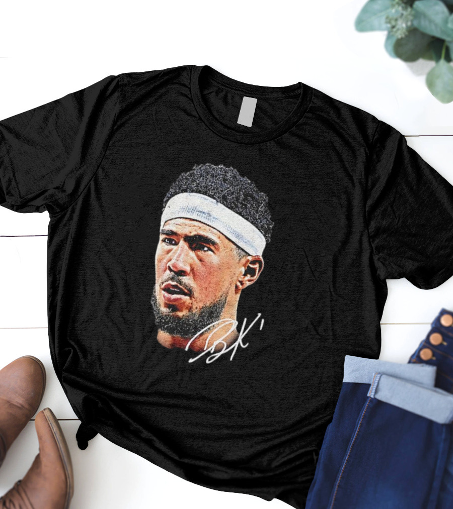 Devin Booker NBA Big Face BK Signature T-Shirt