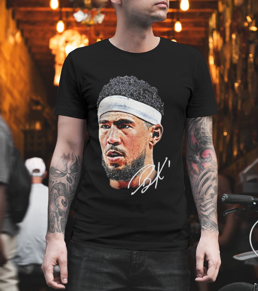 Devin Booker NBA Big Face BK Signature T-Shirt