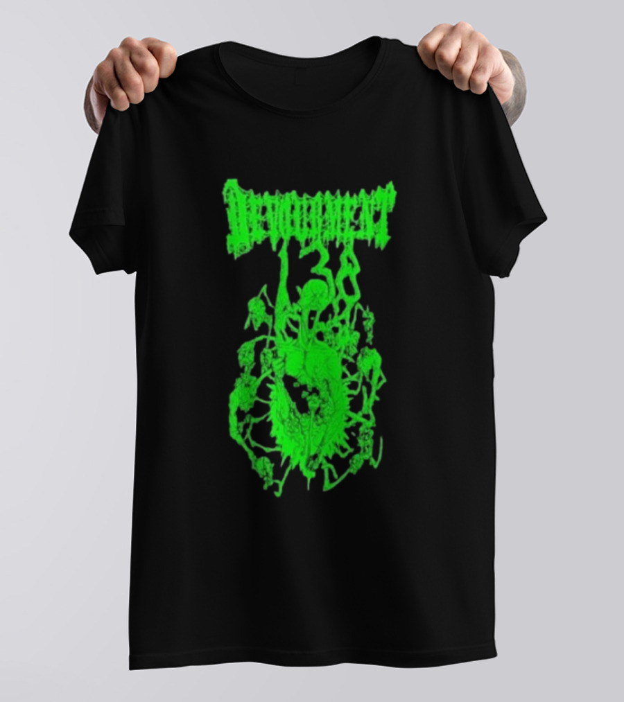 Devourment Butcher The Weak Green Splatter Graphic T-Shirt