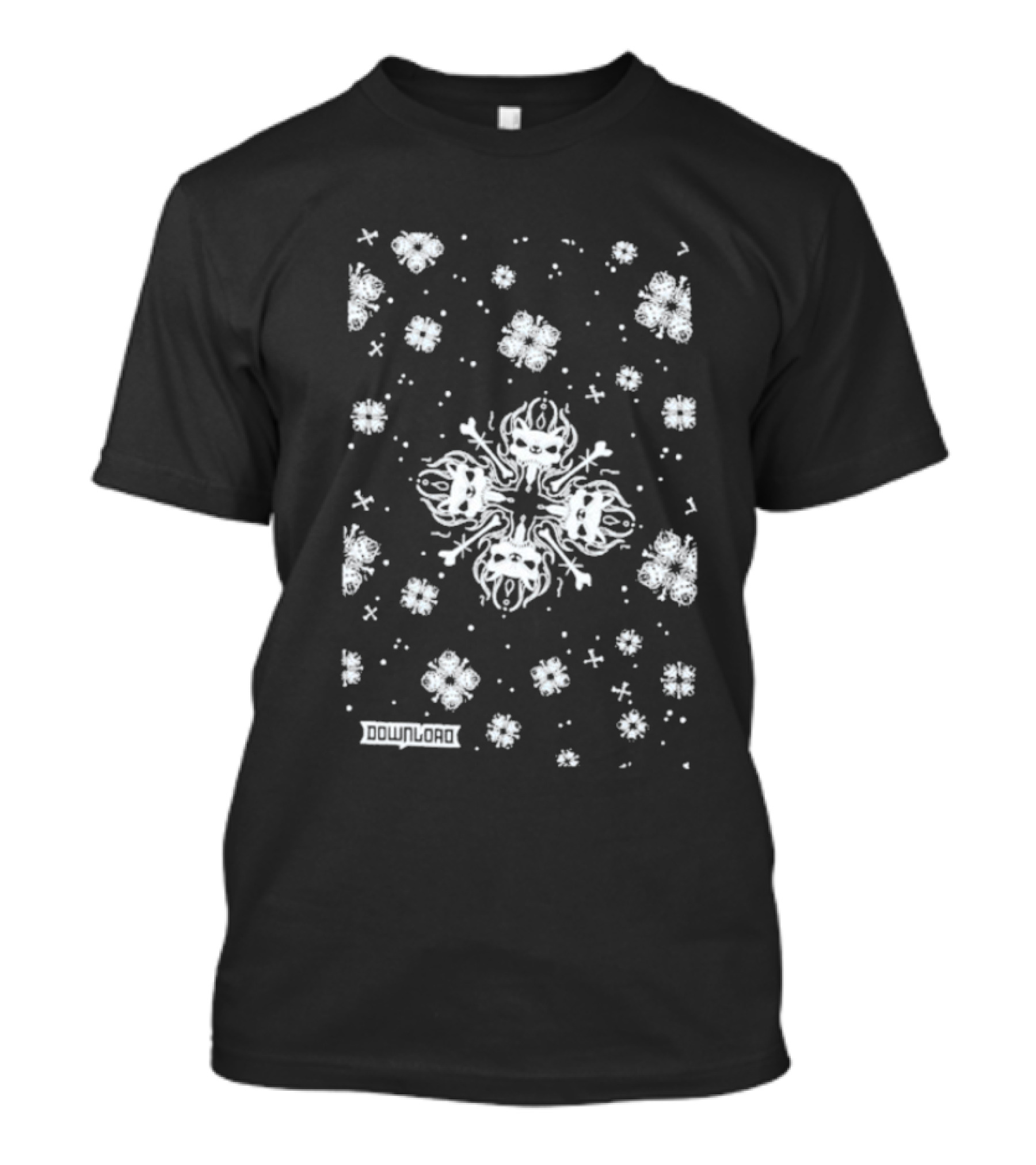 Download Festival Snowflake Pattern T-Shirt