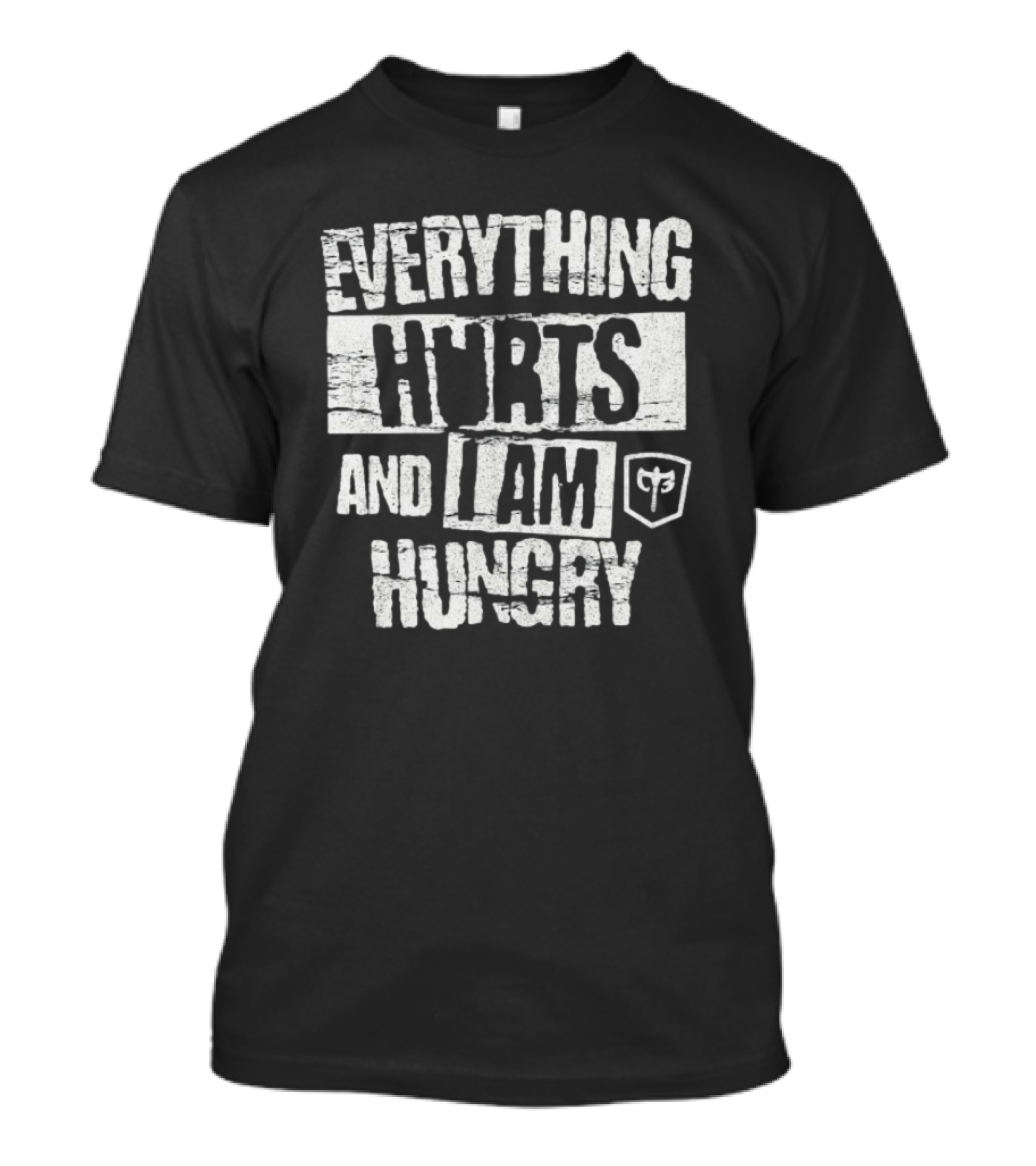 Everything Hurts And I Am Hungry Barbell Fitness Motivation T-Shirt