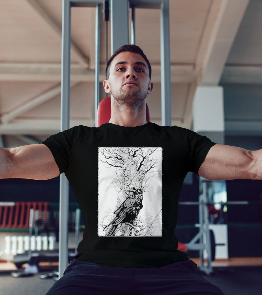 Fajar Allanda Raven Crow Art By Fajar Aeon Tree Illustration T-Shirt