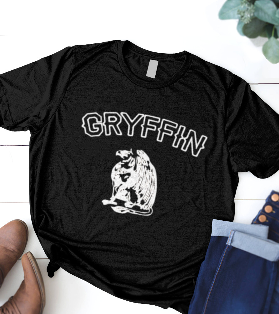 Gryffin Eagle Mythical Creature Illustration T-Shirt