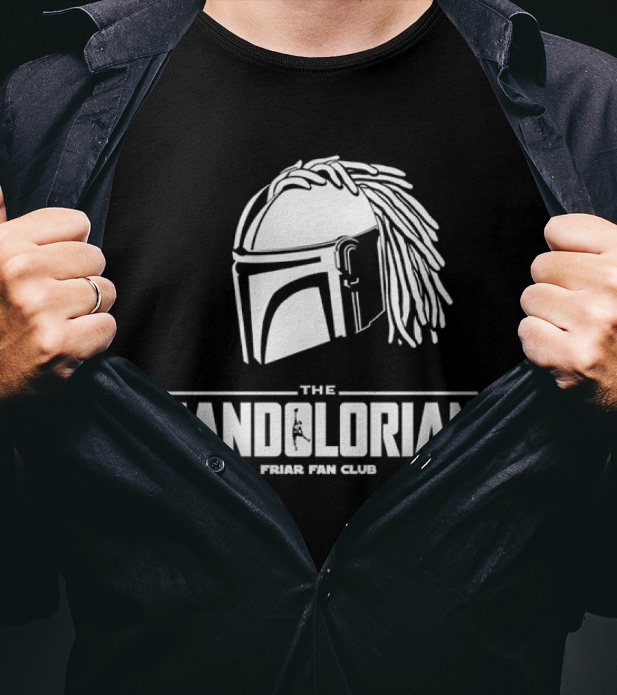 The Mandolorian Friar Fan Club Braids Helmet T-Shirt