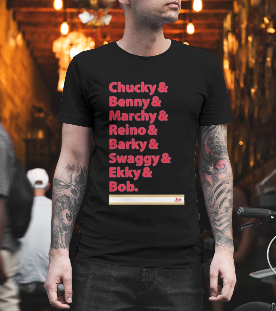 Florida Panthers Chucky Benny Marchy Reino Barky Swaggy Ekky Bob Names T-Shirt