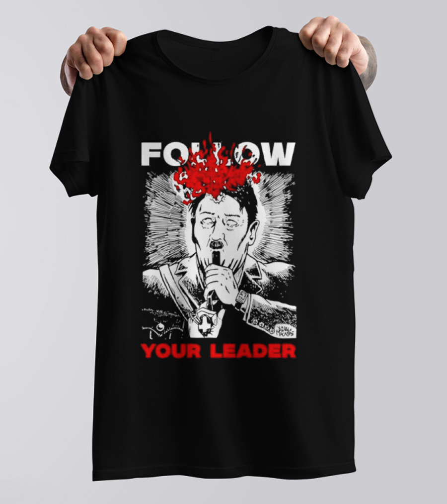 Follow Your Leader Diablo Macabre Skull And Flames T-Shirt
