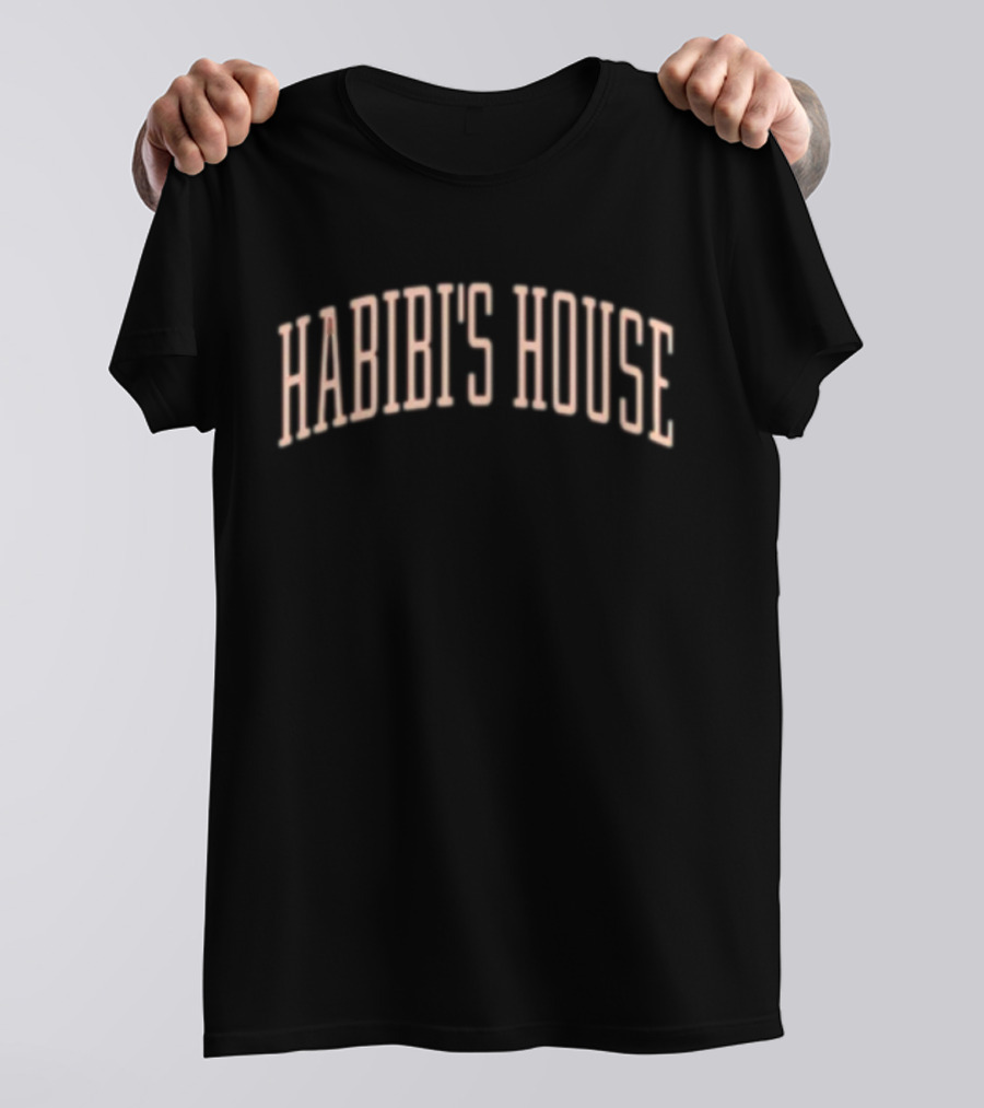 Habibi's House Retro 3D Text T-Shirt