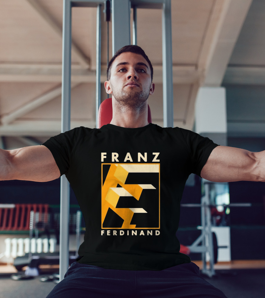 Franz Ferdinand Orange Geometric E T-Shirt