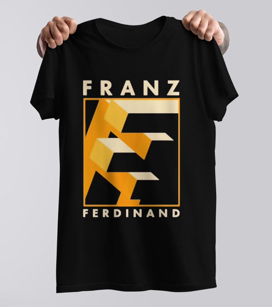 Franz Ferdinand Orange Geometric E T-Shirt