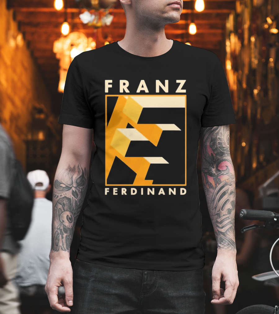 Franz Ferdinand Orange Geometric E T-Shirt