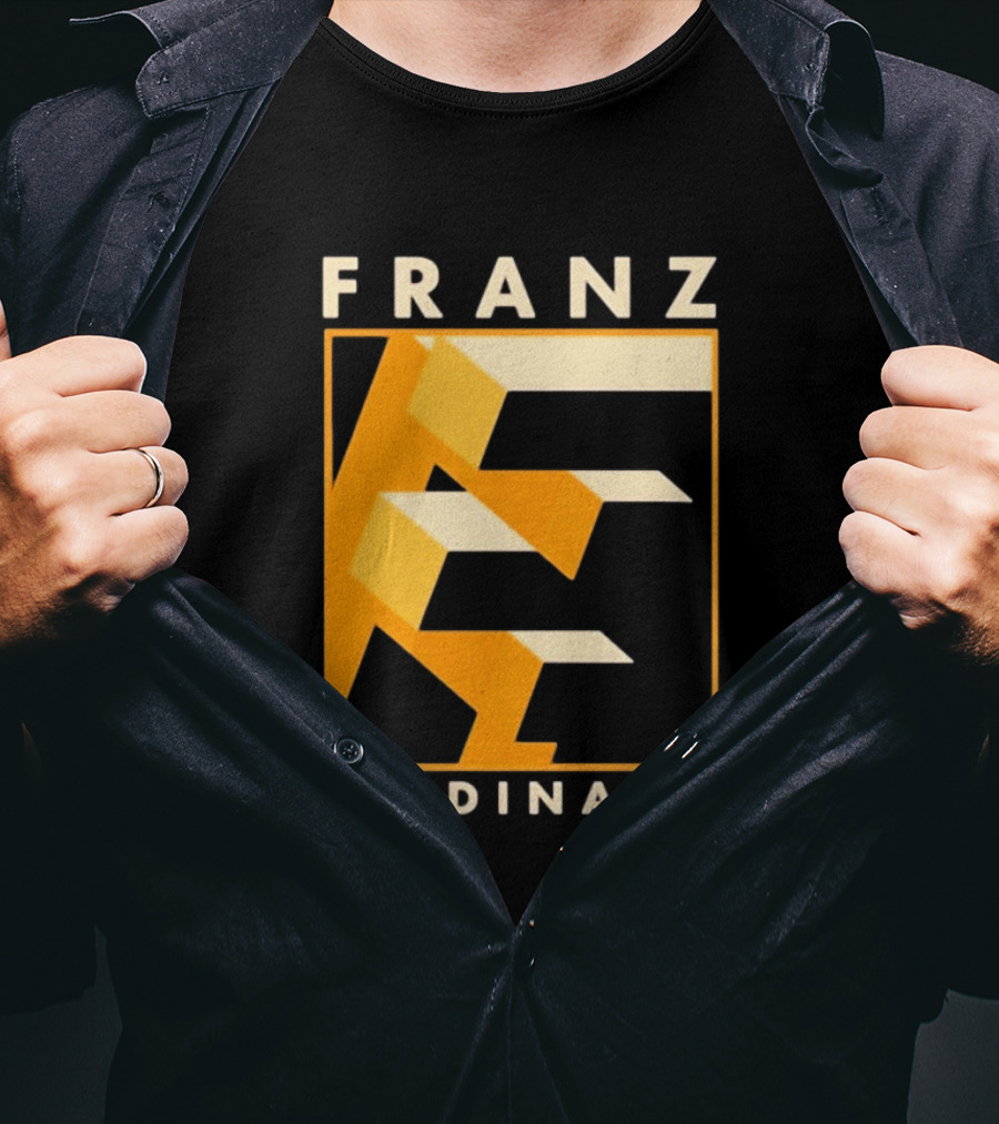 Franz Ferdinand Orange Geometric E T-Shirt