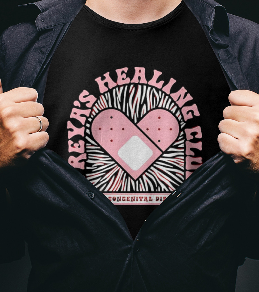 Freya's Healing Club Rare Congenital Disease Bandaid Heart T-Shirt