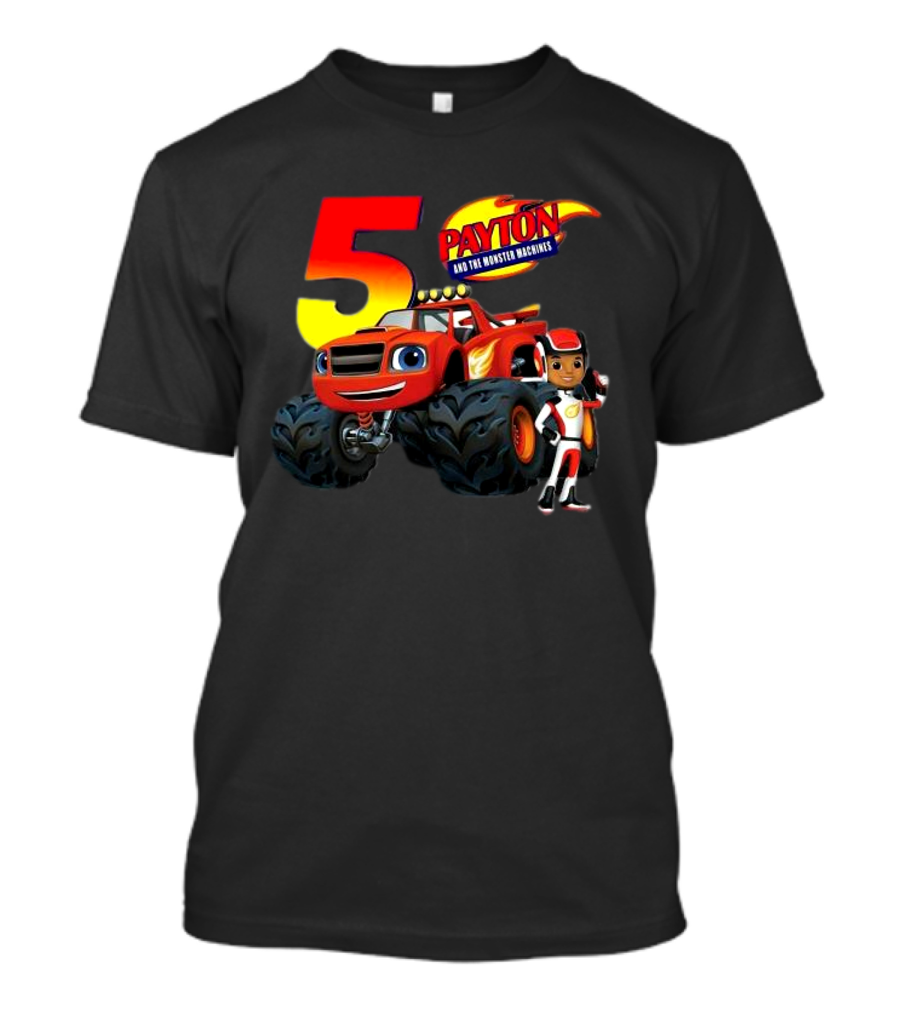 5 Payton And The Monster Machines Blaze Birthday Adventure T-Shirt
