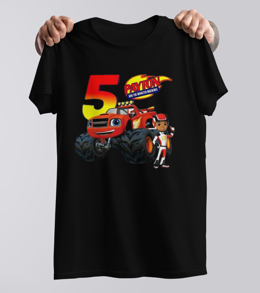 5 Payton And The Monster Machines Blaze Birthday Adventure T-Shirt