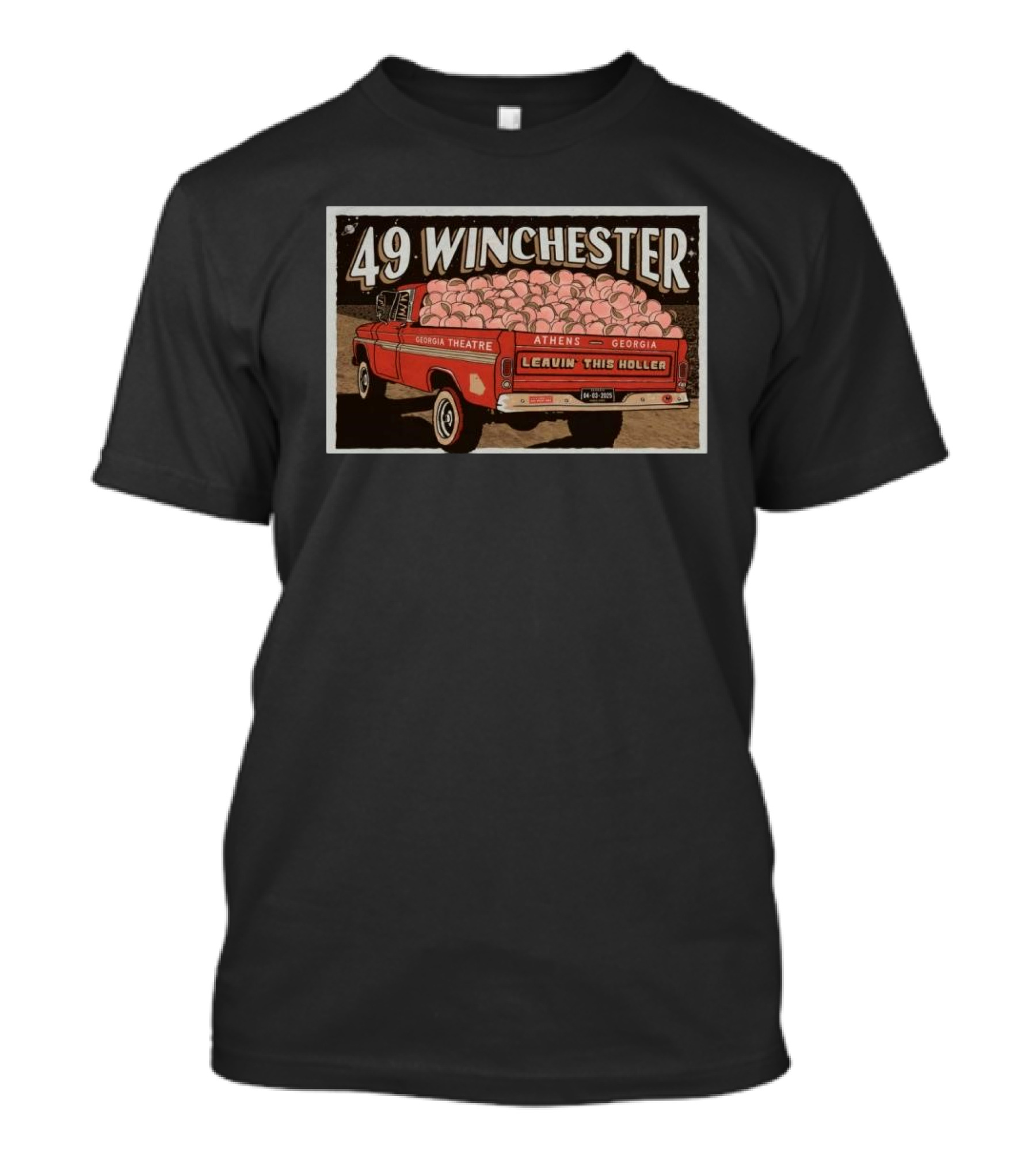 49 Winchester Georgia Theatre Athens April 3 2025 Leavin This Holler T-Shirt
