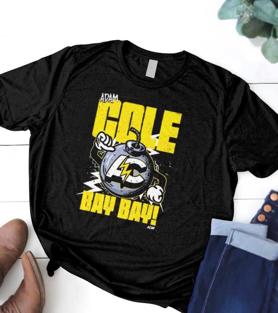 Adam Cole Bay Bay AC Bombs Away Comic Style T-Shirt