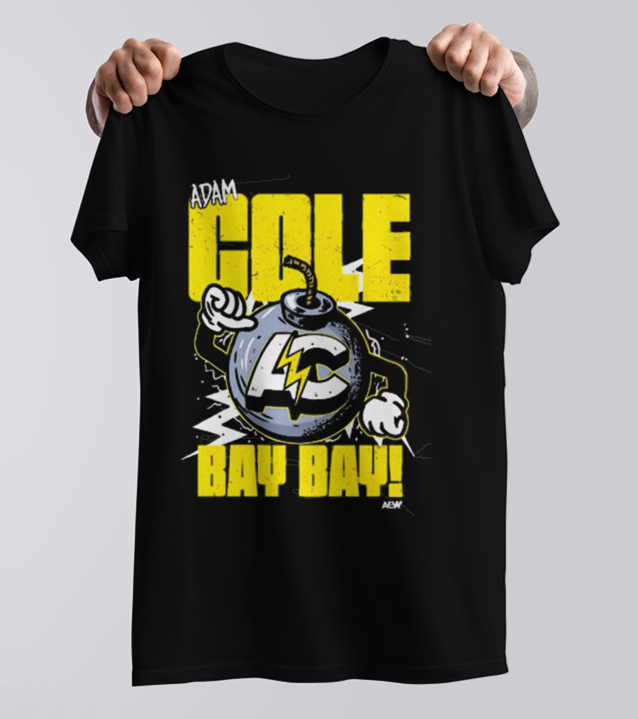 Adam Cole Bay Bay AC Bombs Away Comic Style T-Shirt