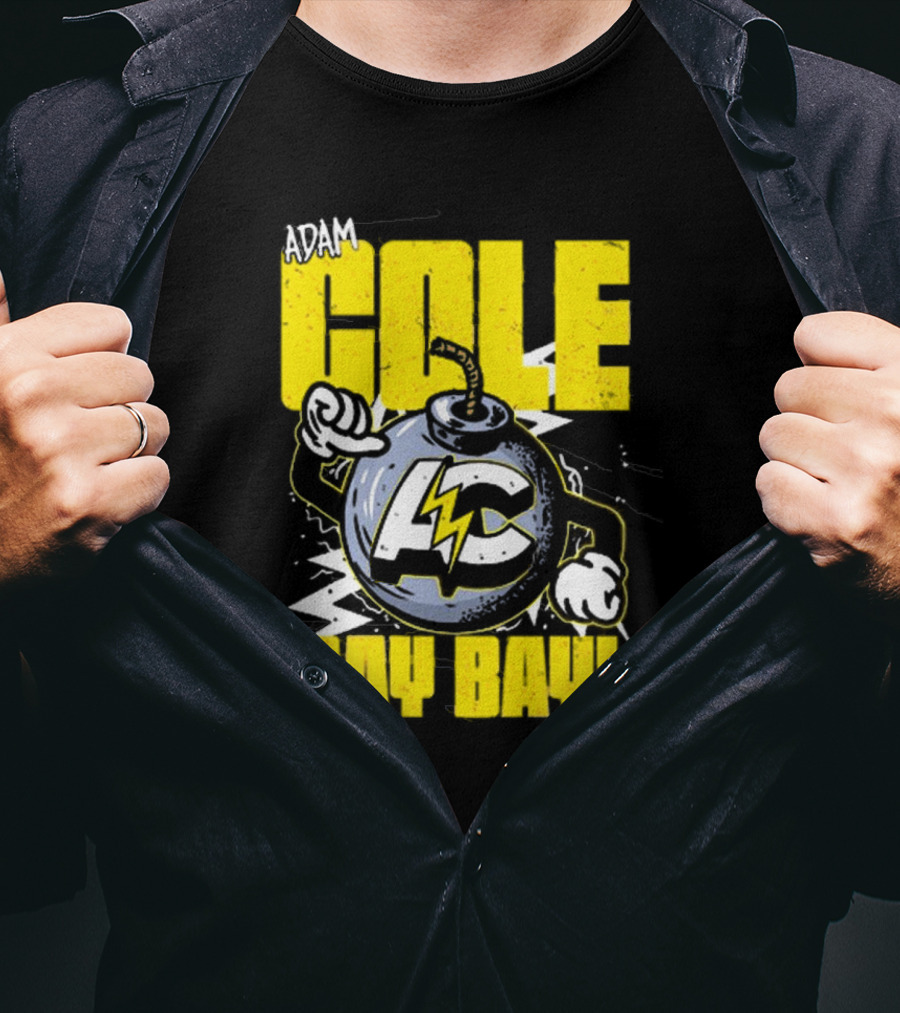 Adam Cole Bay Bay AC Bombs Away Comic Style T-Shirt