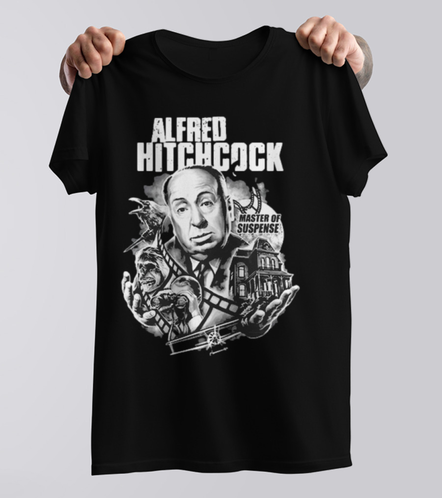 Alfred Hitchcock Master Of Suspense King Of The Silver Screen T-Shirt