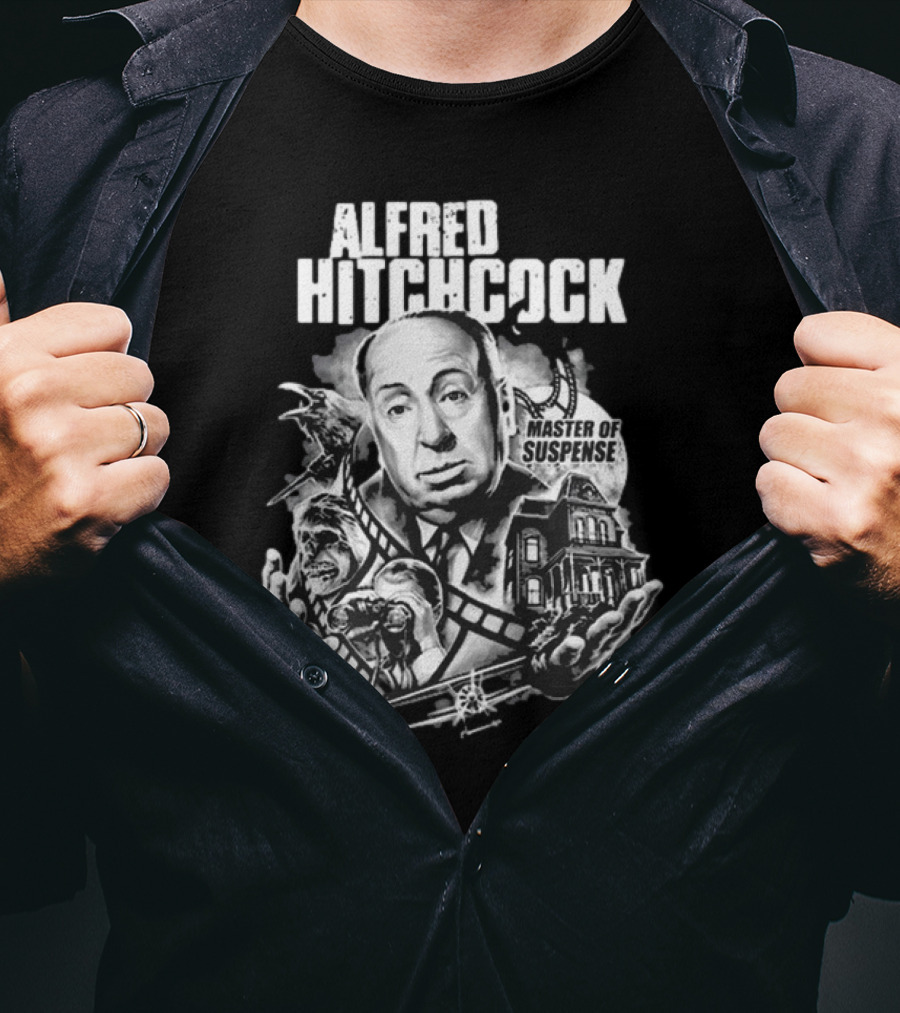 Alfred Hitchcock Master Of Suspense King Of The Silver Screen T-Shirt