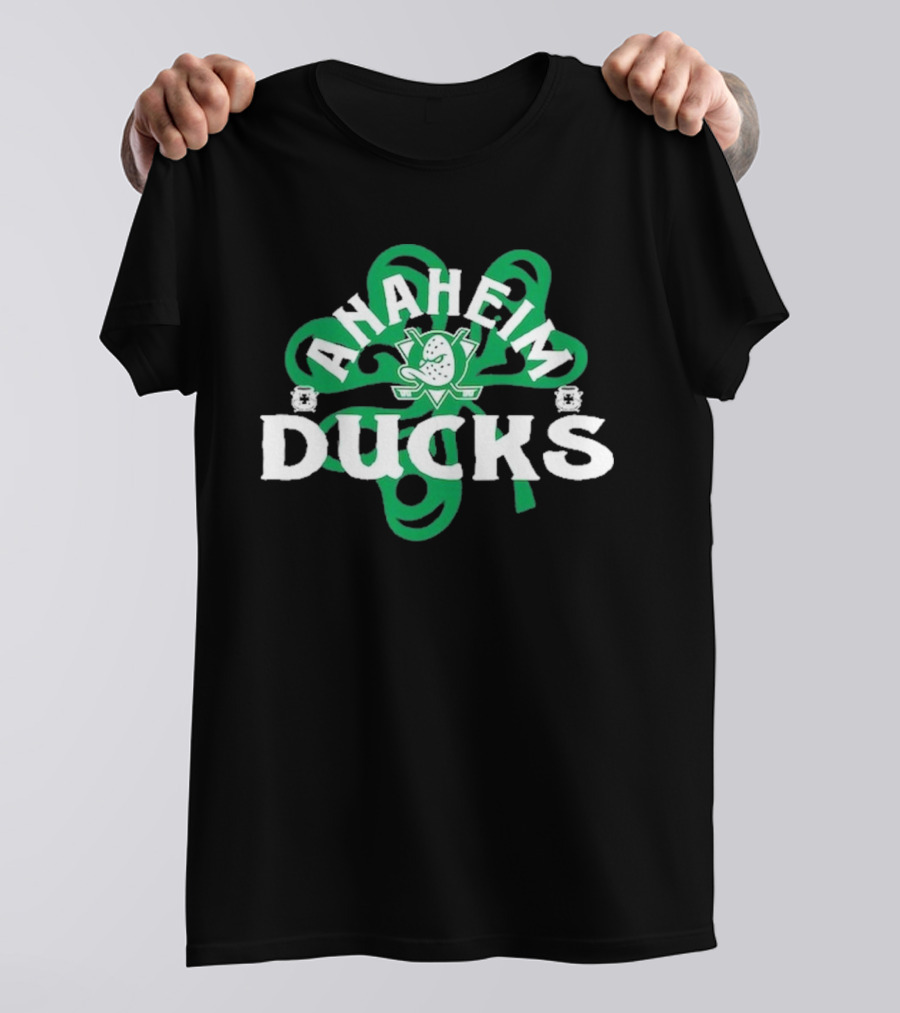 Anaheim Ducks St. Patrick’s Day Shamrock T-Shirt