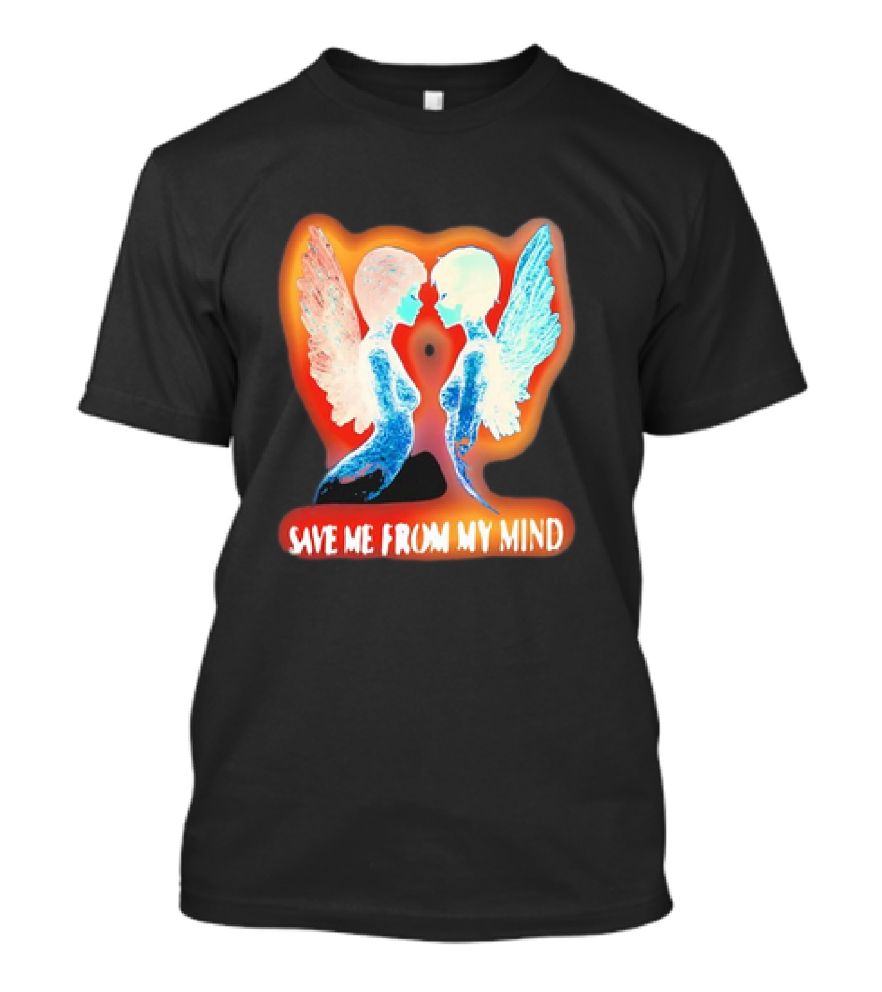 Angel Save Me From My Mind Wings Reflection T-Shirt