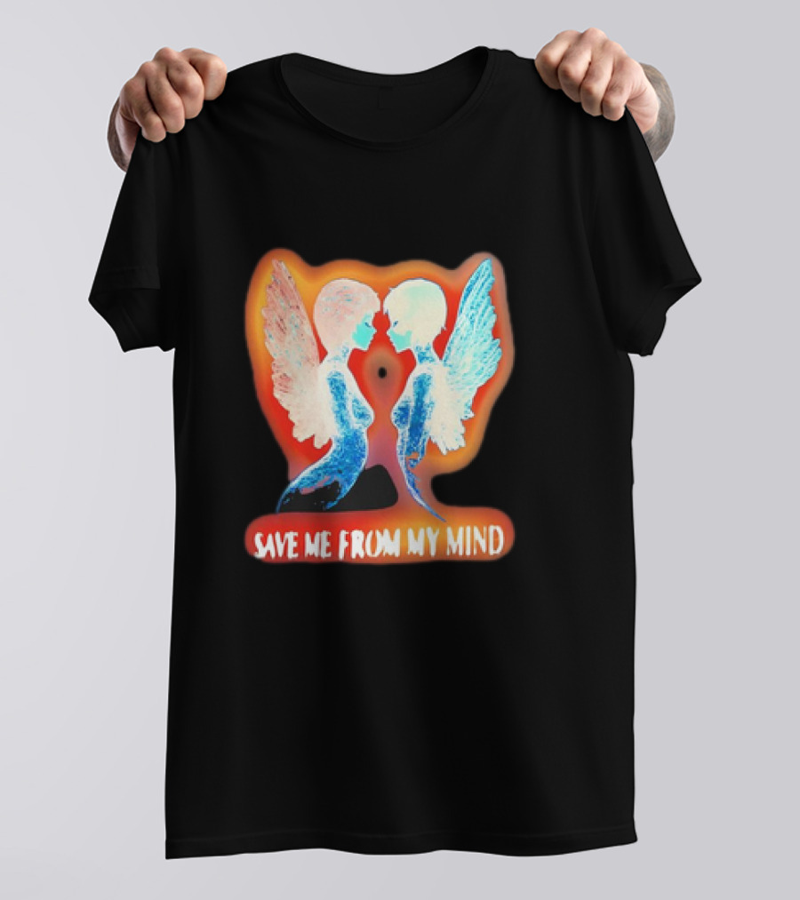 Angel Save Me From My Mind Wings Reflection T-Shirt