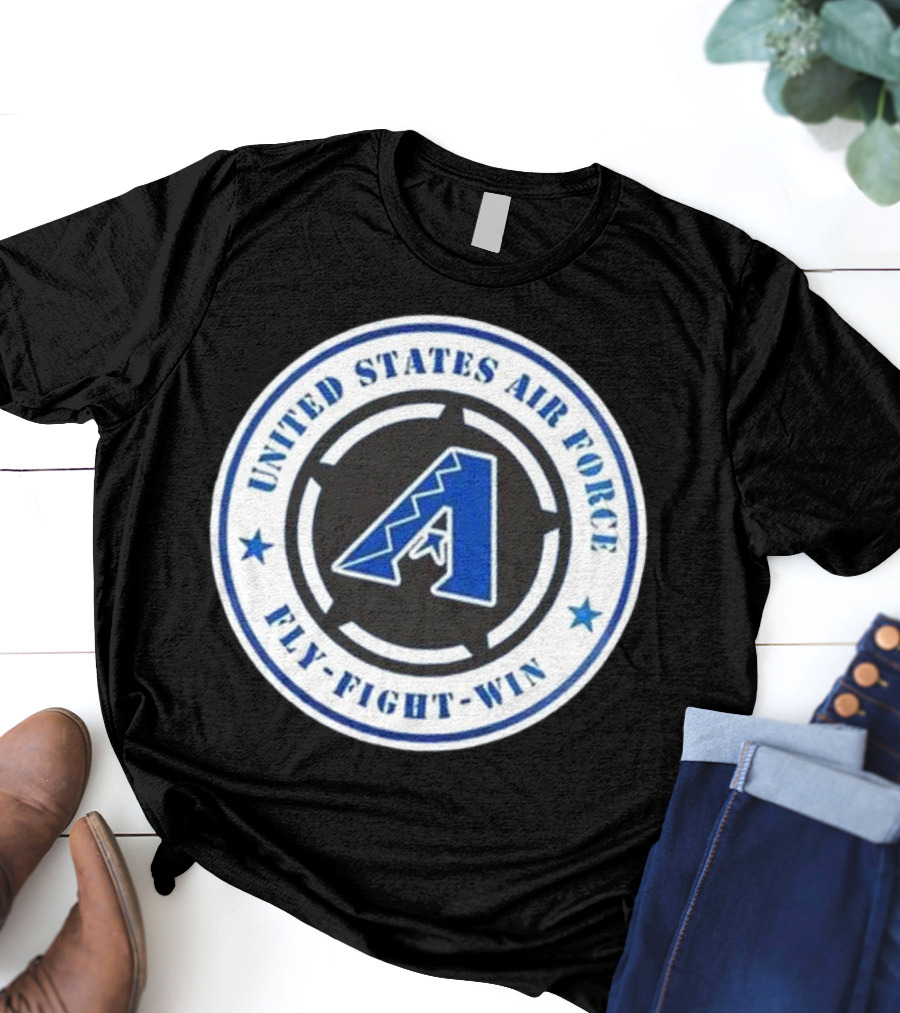 Arizona Diamondbacks United States Air Force Fly Fight Win Military Appreciation Night 2025 T-Shirt