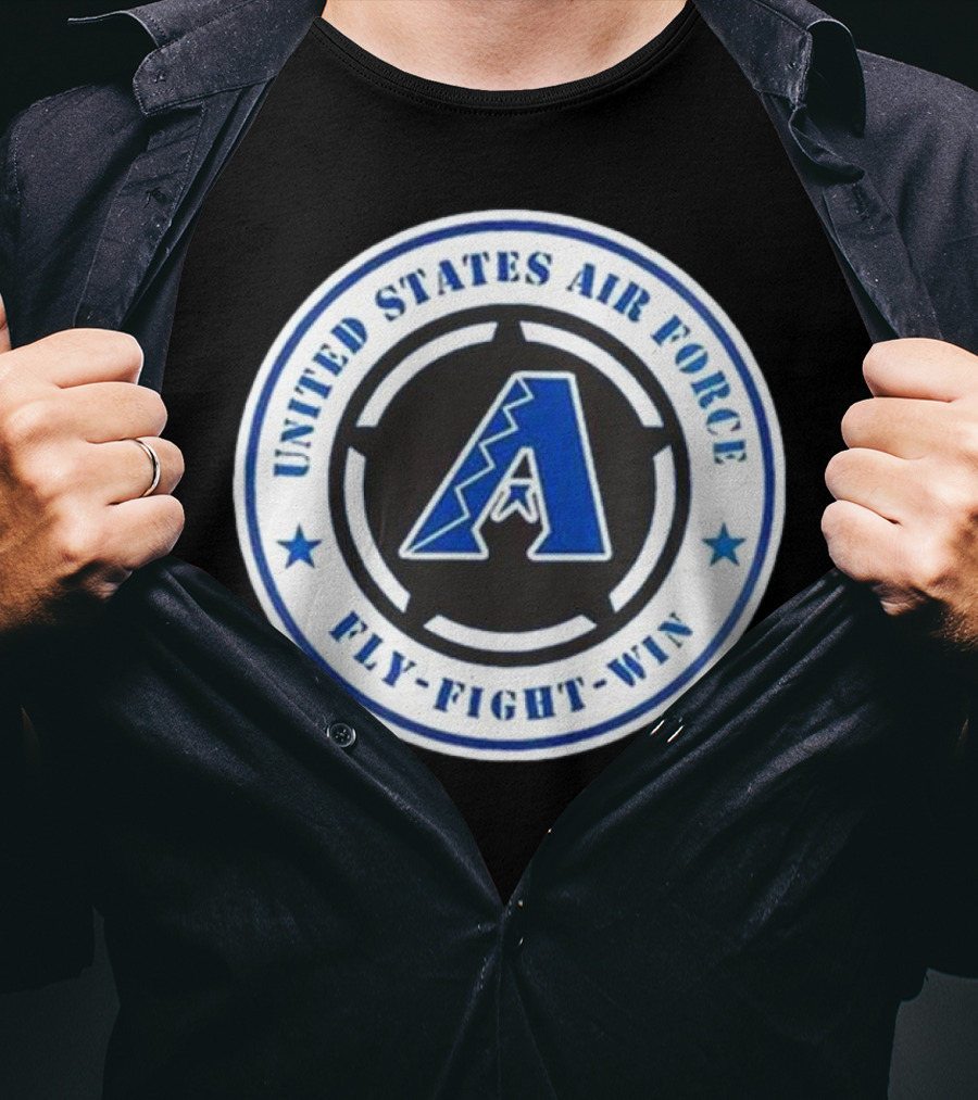 Arizona Diamondbacks United States Air Force Fly Fight Win Military Appreciation Night 2025 T-Shirt