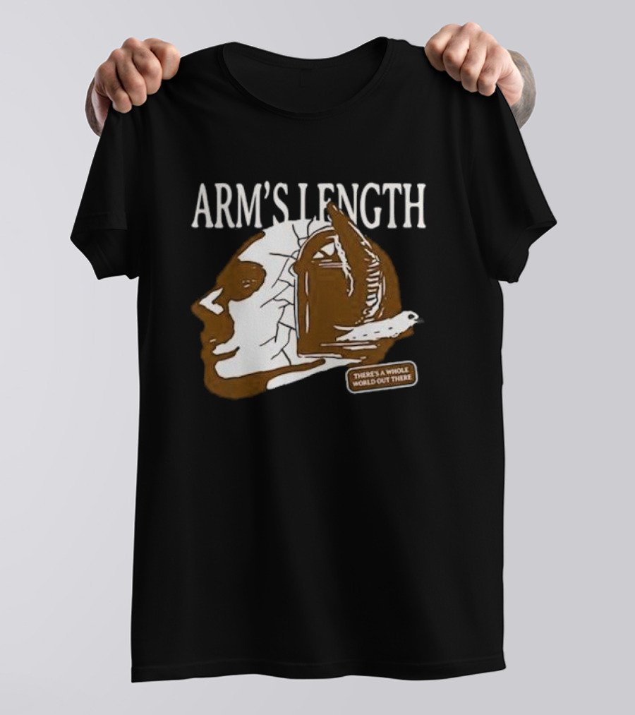 Arm’s Length Headphone Concept There’s A Whole World Out There T-Shirt
