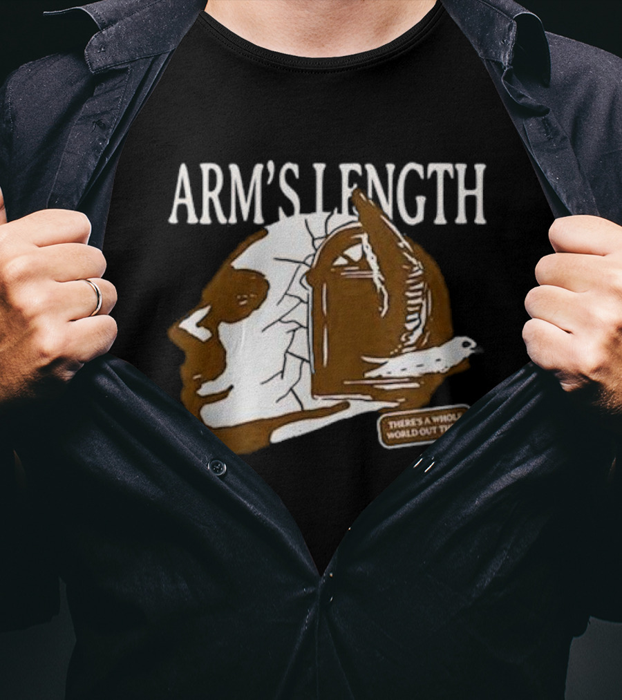 Arm’s Length Headphone Concept There’s A Whole World Out There T-Shirt