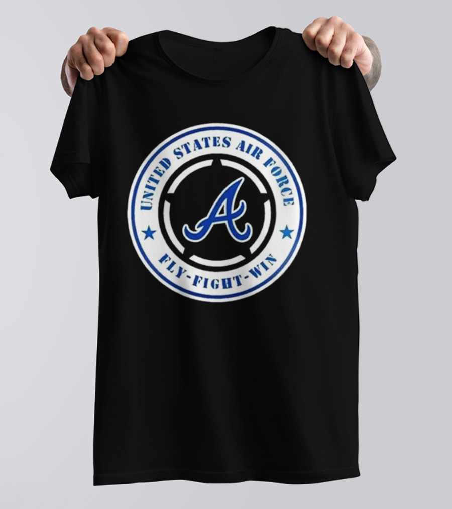 Atlanta Braves United States Air Force Fly Fight Win Military Appreciation Night 2025 T-Shirt
