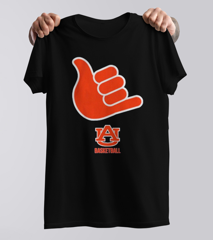 Auburn Basketball AU Shaka Hand Sign T-Shirt