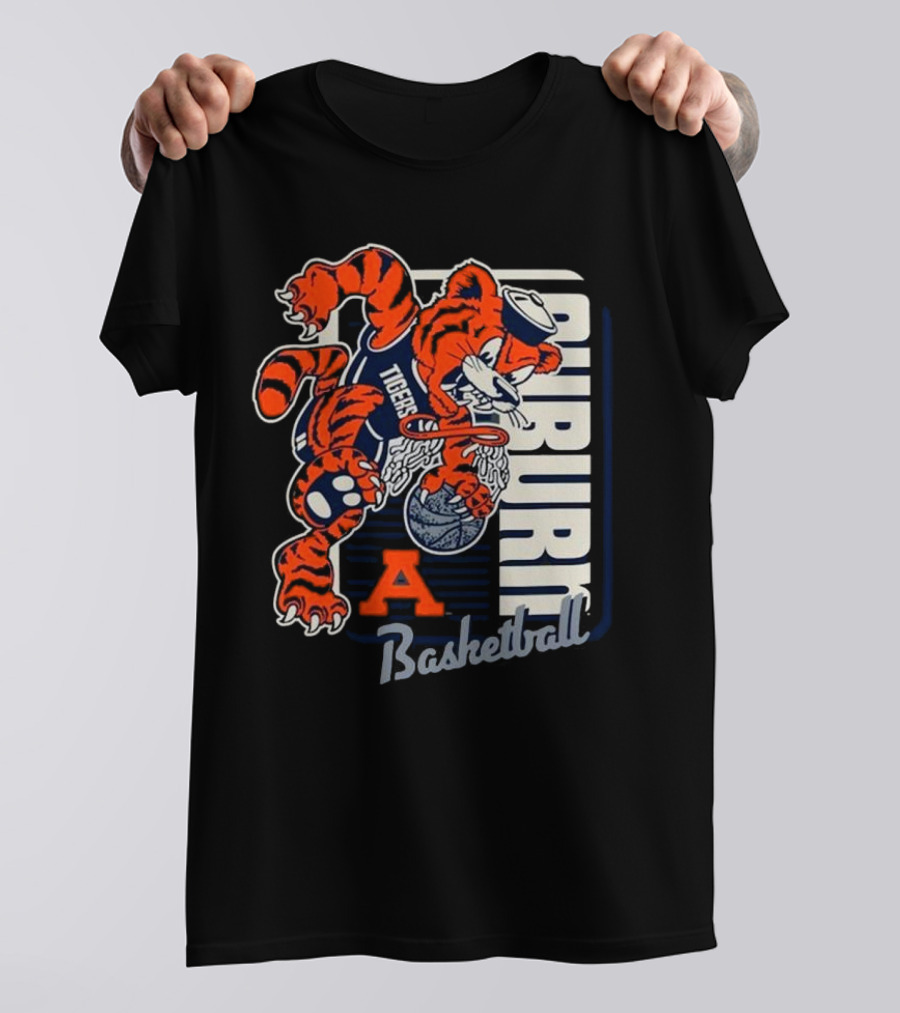 Auburn Tigers Basketball Mascot Dunk Tiger 2025 T-Shirt