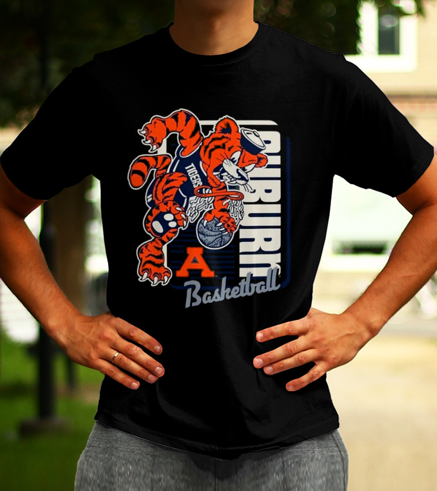 Auburn Tigers Basketball Mascot Dunk Tiger 2025 T-Shirt