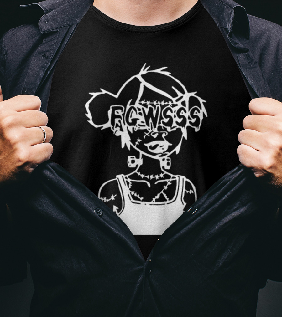Frankengirl RCWSSS B & W Expression T-Shirt