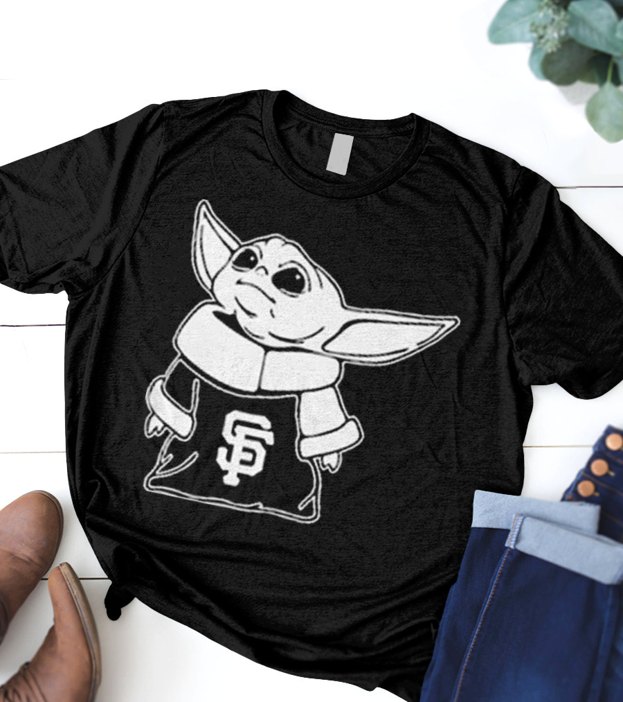 Baby Yoda SF Giants Fan Apparel T-Shirt