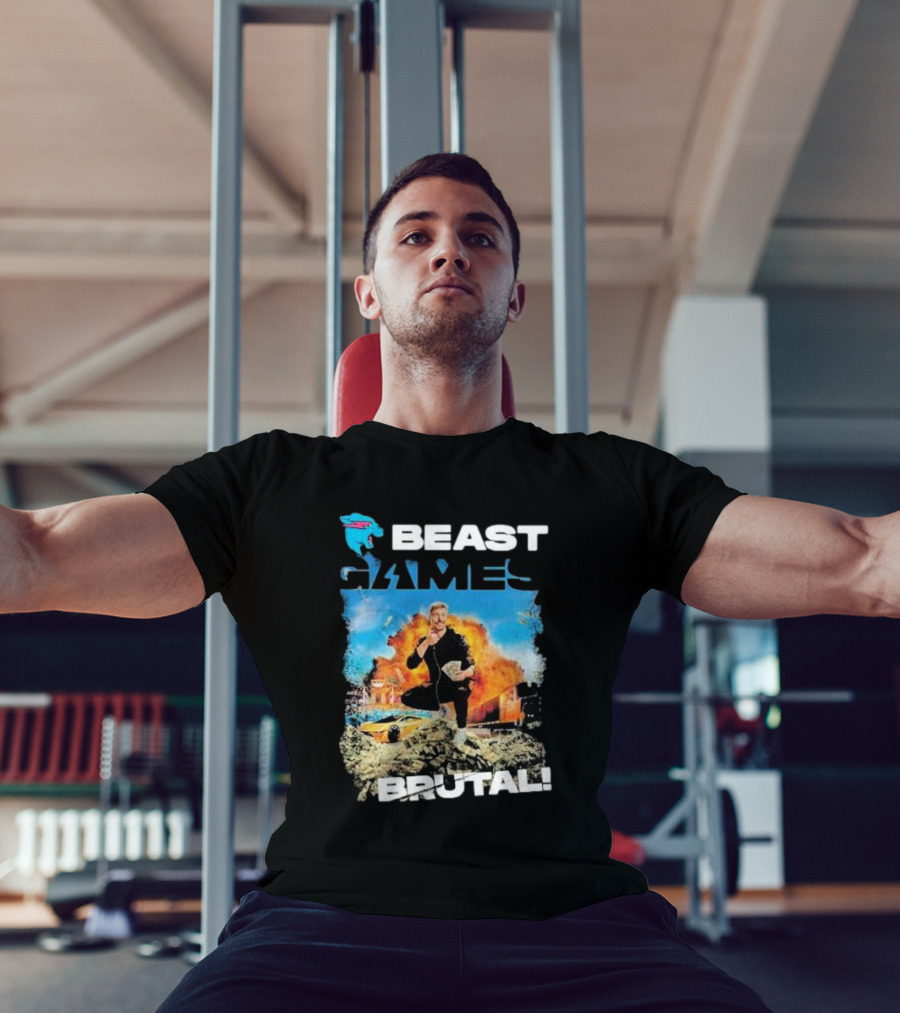 Beast Games Brutal Explosive Action Scene T-Shirt